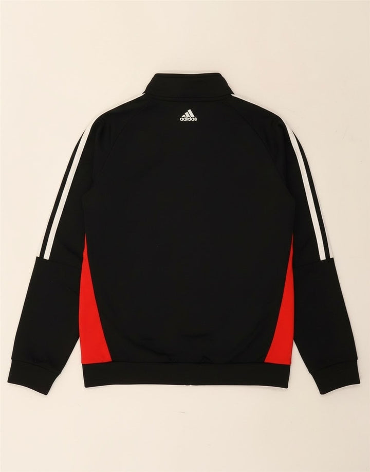 Giacca da ginnastica grafica da ragazzo Adidas 11-12 anni Colorblock nera