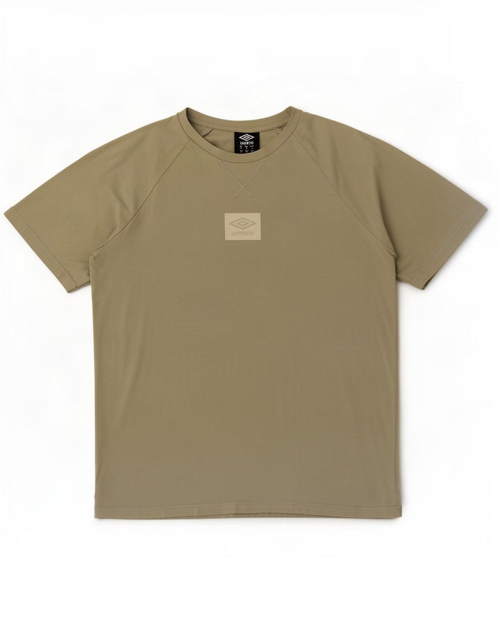 T-shirt da uomo Umbro Top in cotone verde medio