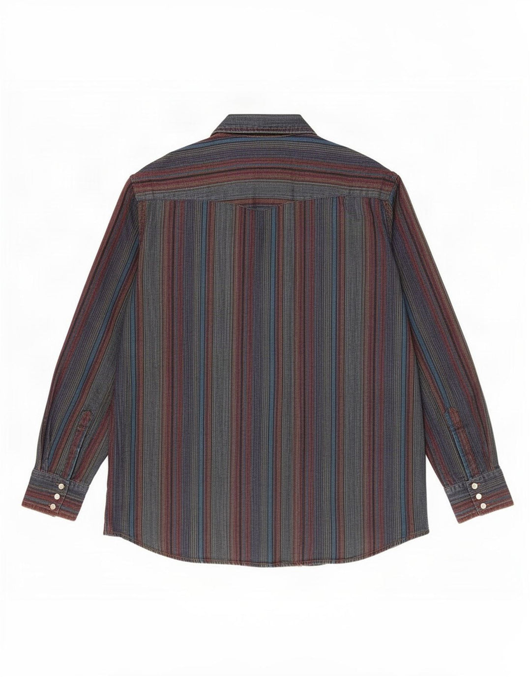 Camicia alta da uomo Rustler taglia 17 1/2 XL a righe multicolore
