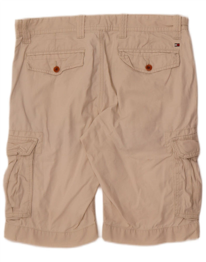 Pantaloncini cargo da uomo Tommy Hilfiger W32 cotone beige medio