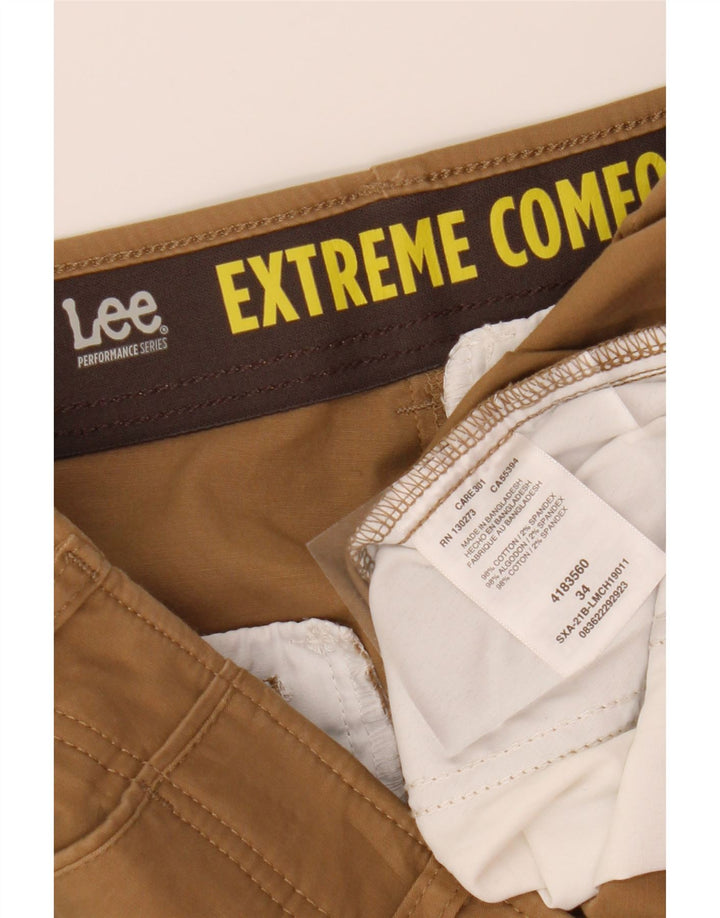 LEE Mens Chino Shorts W34 Large  Brown Cotton Vintage Lee and Second-Hand Lee from Messina Hembry 