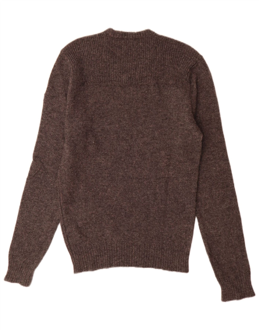 Calvin Klein Jeans Maglione da uomo con scollo a V piccolo in lana screziata grigia