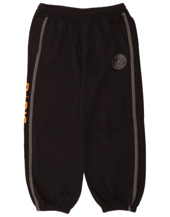JORDAN Pantaloni da tuta con grafica da uomo Paris, pantaloni da jogging, grandi, in cotone nero