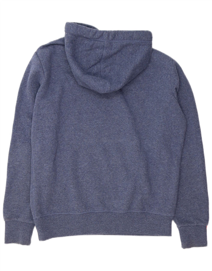 Maglione con cappuccio da uomo SUPERDRY 2XL cotone chiazzato blu