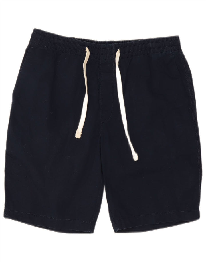 Pantaloncini chino da uomo Marks & Spencer piccoli W29 in cotone blu navy