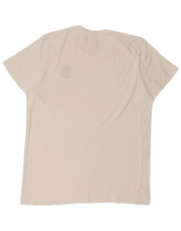 Maglietta Adidas da uomo Top Large in cotone bianco