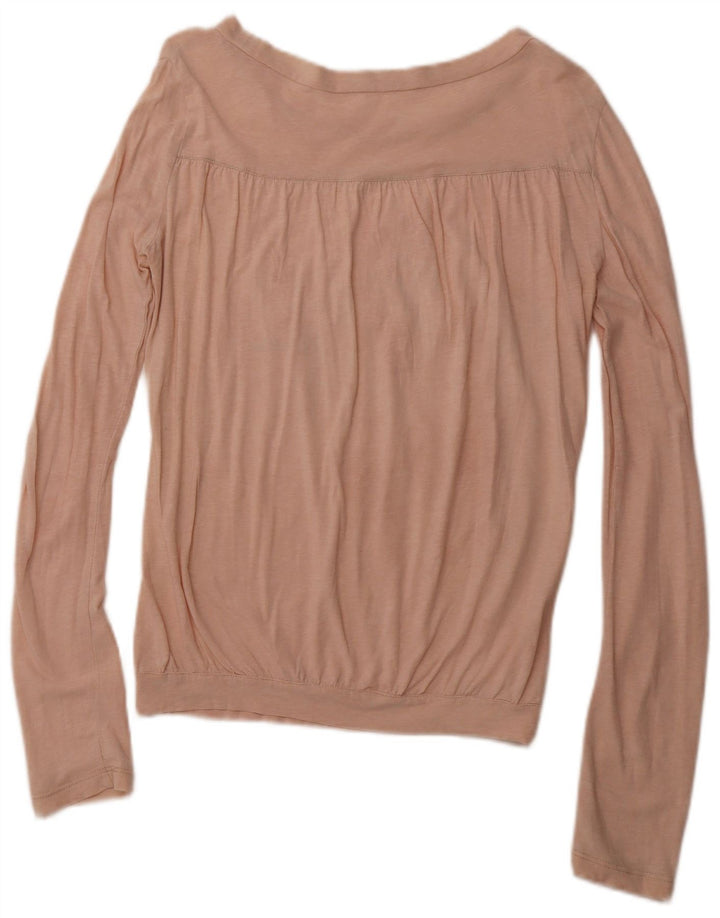 MOSCHINO Womens Top Long Sleeve IT 42 Medium Pink