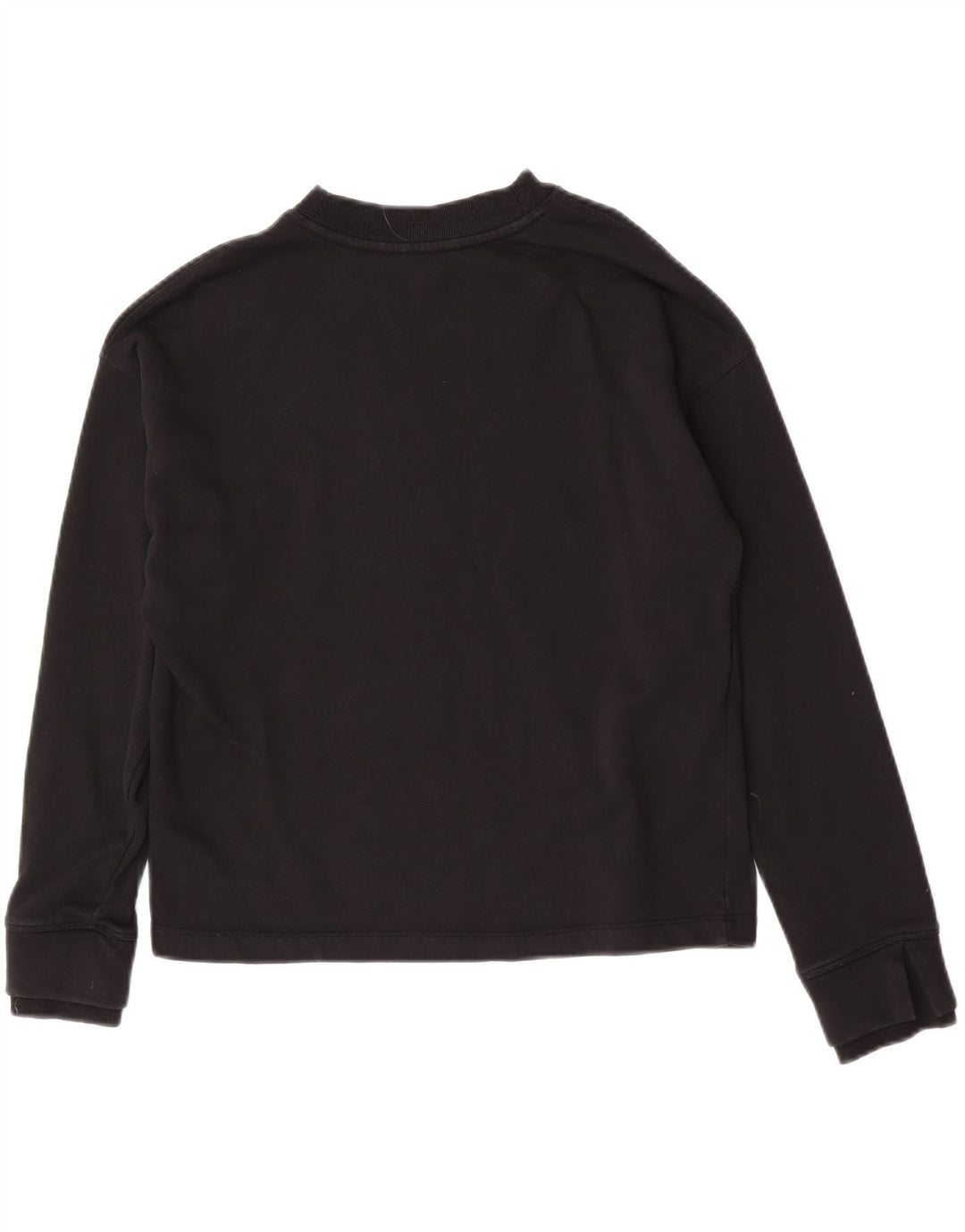 Felpa oversize con grafica da donna Dkny UK 10 piccola in cotone nero