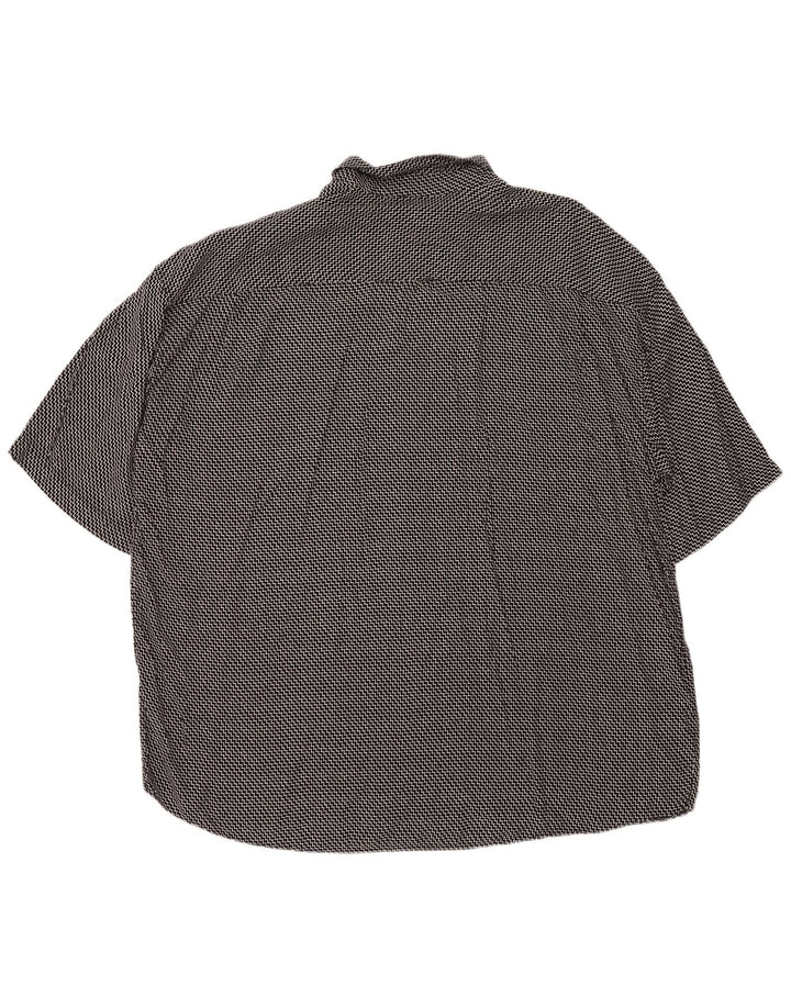 Camicia a maniche corte da uomo MAXFORT 5XL Chevron nera