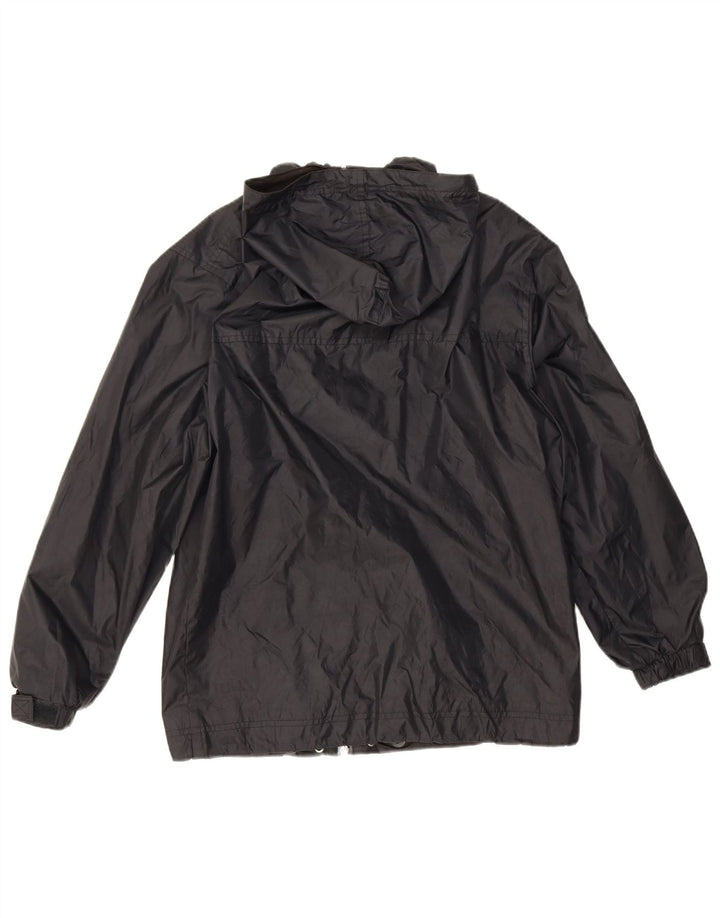 Giacca antipioggia con cappuccio da uomo Champion UK 36 Small Nera in poliammide
