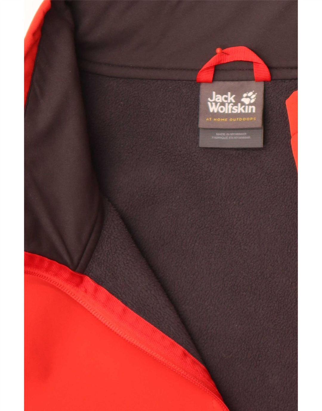 Giacca da tuta da uomo Jack Wolfskin UK 50 3XL Poliestere rosso