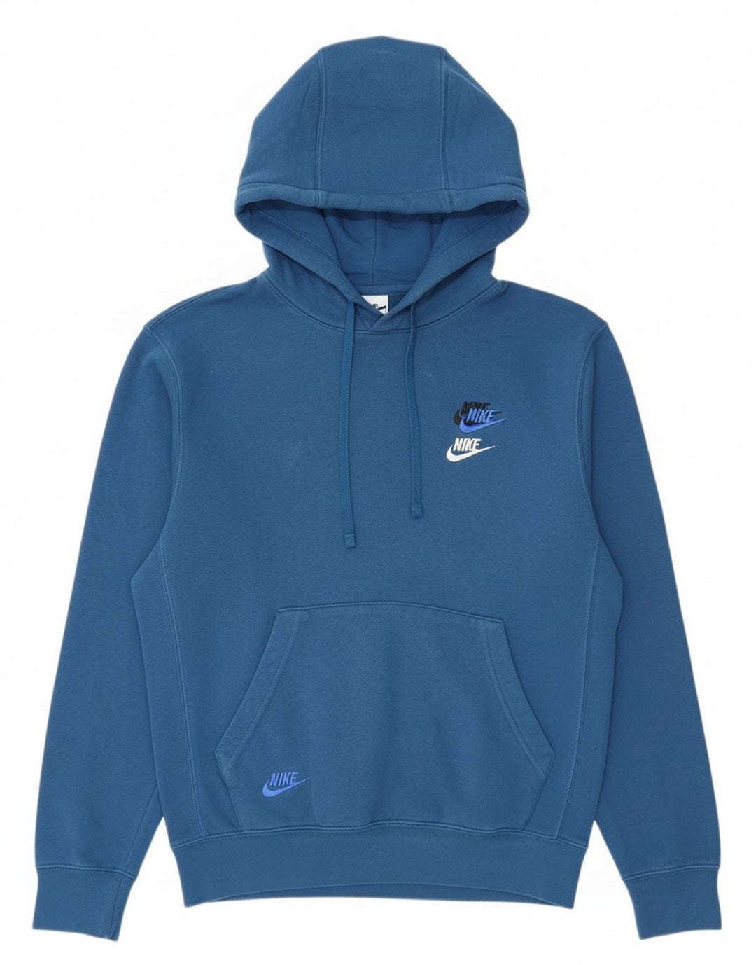 Felpa con cappuccio da uomo Nike XS in cotone blu