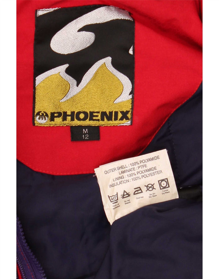 Tuta da sci con cappuccio da donna Phoenix UK 12 Medium Red Colourblock in poliammide