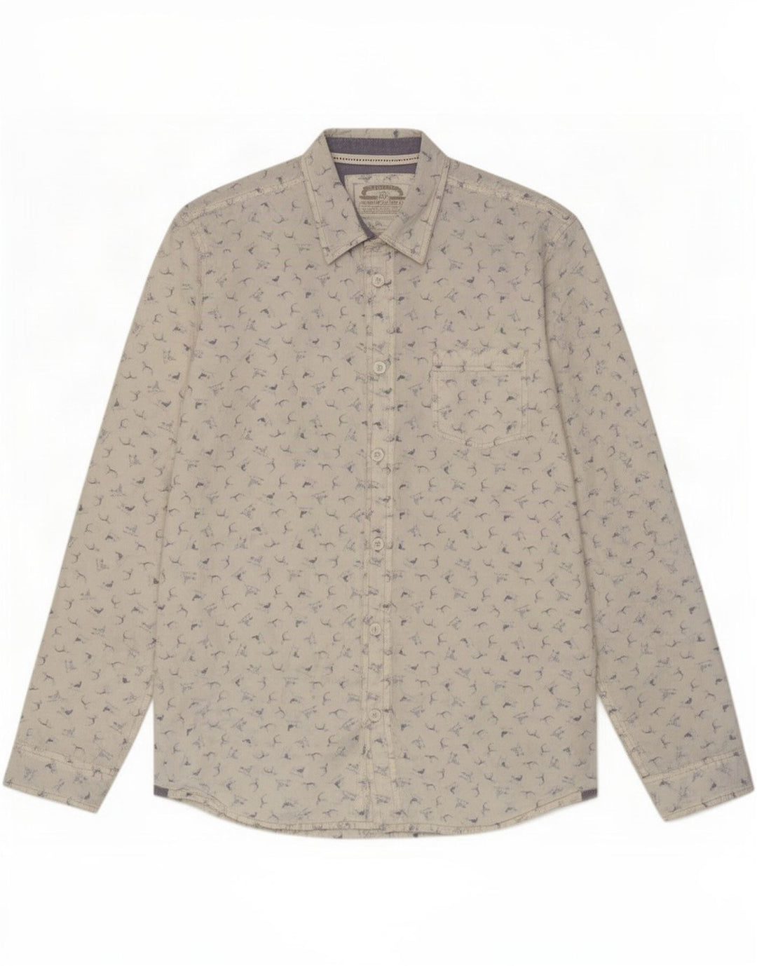 Camicia slim fit da uomo White Stuff in cotone con stampa animalier media