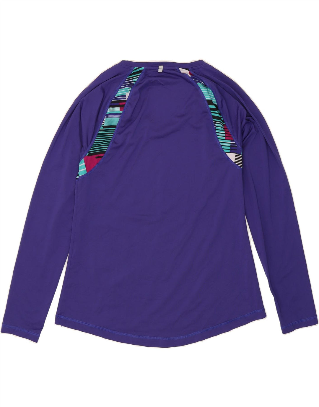 FILA Womens Top Long Sleeve UK 16 Large Purple Geometric Polyester Vintage Fila and Second-Hand Fila from Messina Hembry 