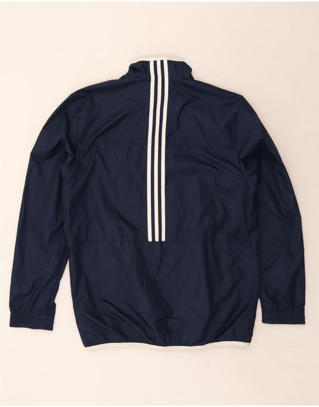 Giacca antipioggia da uomo ADIDAS UK 40/42 medio poliestere blu navy