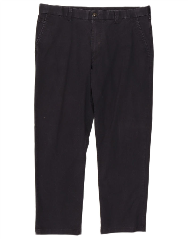 Pantaloni chino regolari Marks & Spencer da uomo Blue Harbour W38 L29 Blu Navy