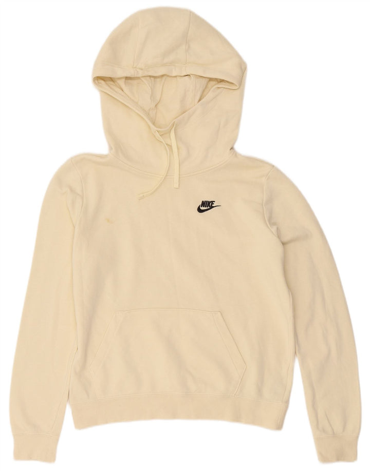 Felpa con cappuccio da uomo Nike Small in cotone beige