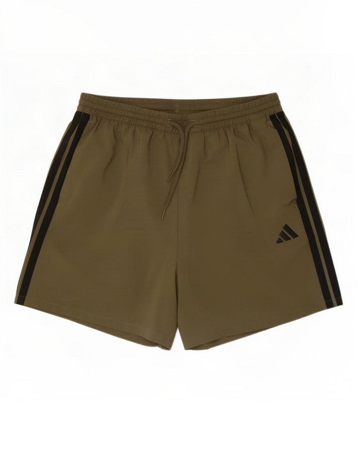Pantaloncini sportivi da uomo Adidas XL poliestere kaki