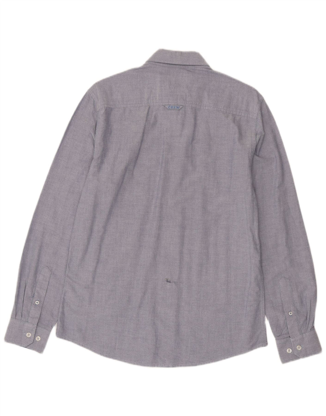 Crew Clothing Camicia slim fit da uomo piccola in cotone blu
