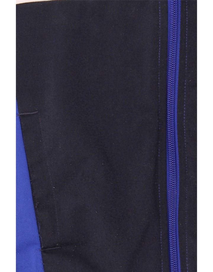Giacca da tuta da ragazzo Adidas 7-8 anni in poliestere color block blu