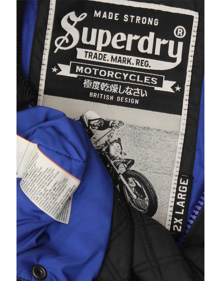 Giacca trapuntata da uomo Superdry UK 44 2XL nylon nero