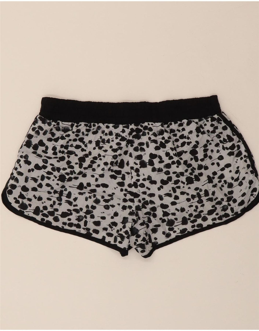 ADIDAS Womens Sport Shorts UK 14 Large White Spotted Polyester Vintage Adidas and Second-Hand Adidas from Messina Hembry 