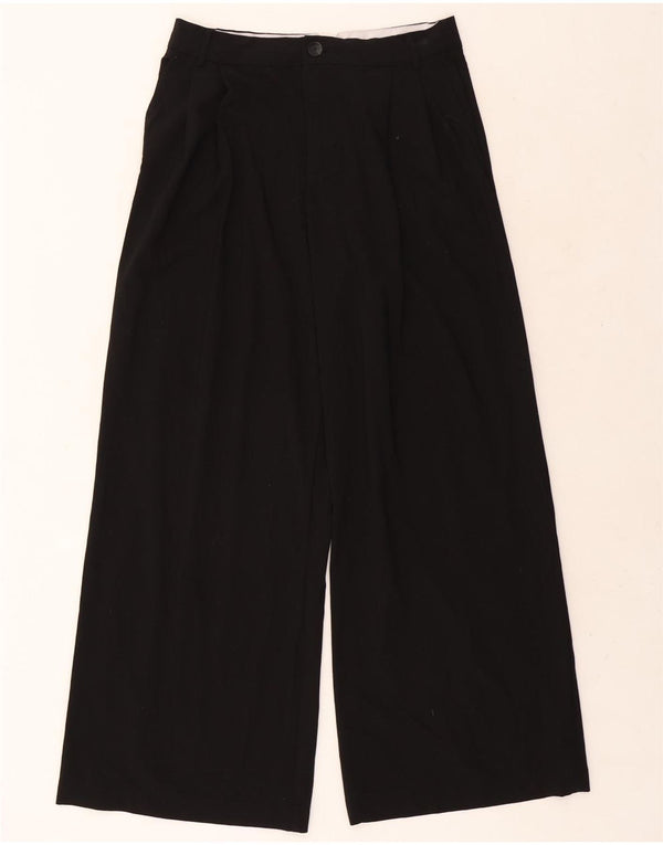 Pantaloni casual con pegging a vita alta da donna Zara medi W28 L29 neri