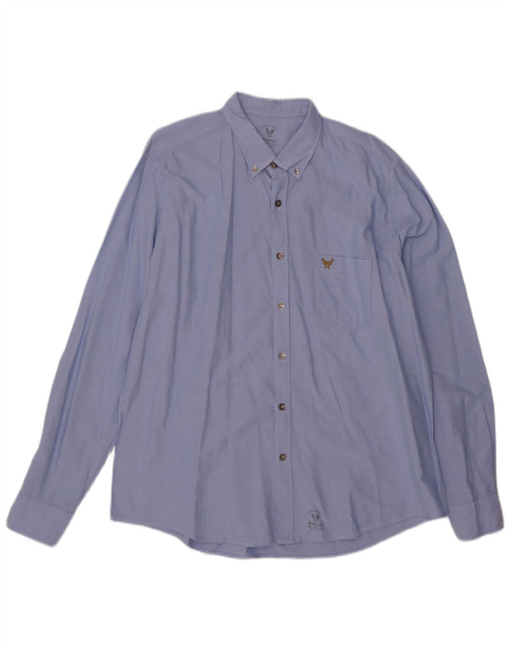 Camicia da uomo Avirex 2XL cotone blu