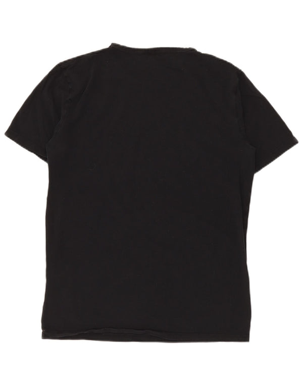 T-shirt da uomo HUGO BOSS Top grande in cotone nero