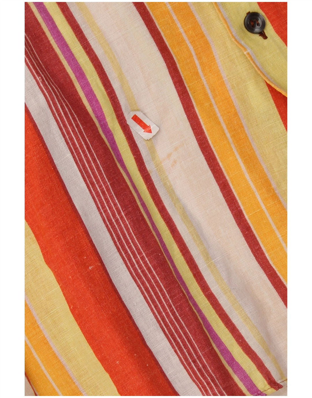 TILMAS Camicia a maniche corte da uomo a righe grandi multicolori