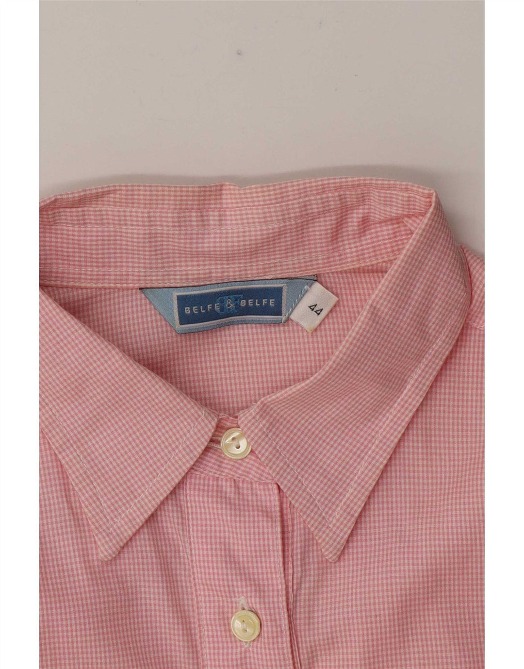 Camicia oversize da donna e Belfe IT 44 a quadretti rosa medio