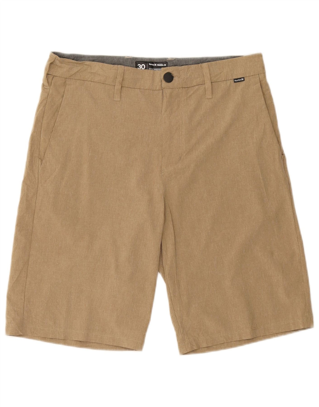 Pantaloncini chino da uomo Hurley W30 poliestere beige medio