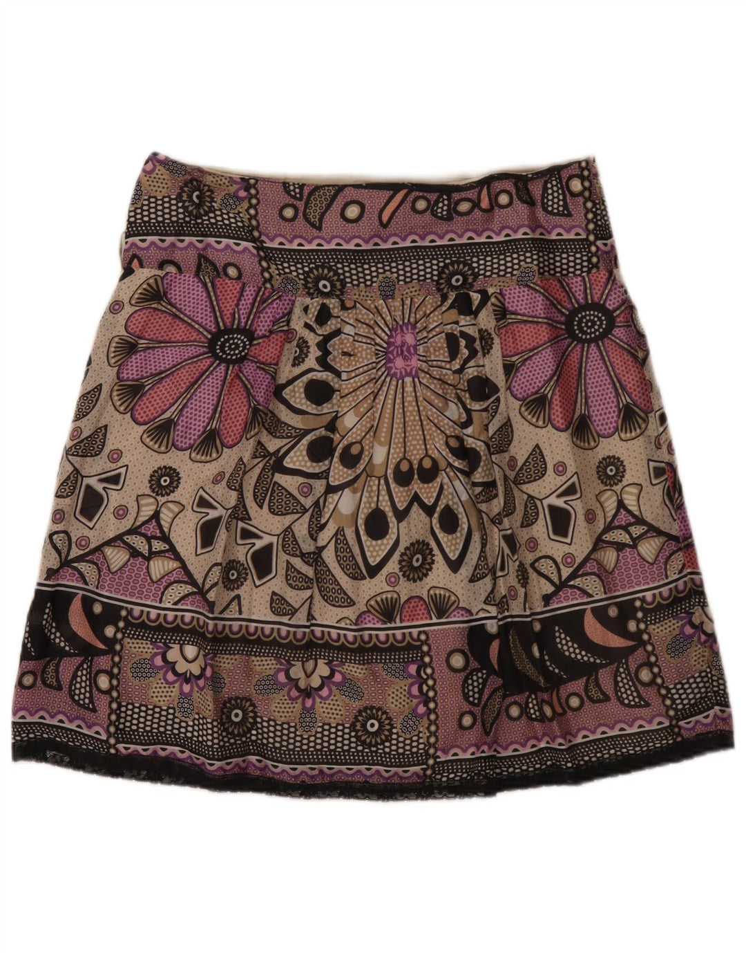Minigonna da donna Marella W32 grande floreale multicolore