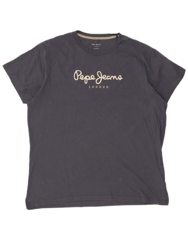 PEPE Jeans T-shirt grafica regolare da uomo 2XL Grigia