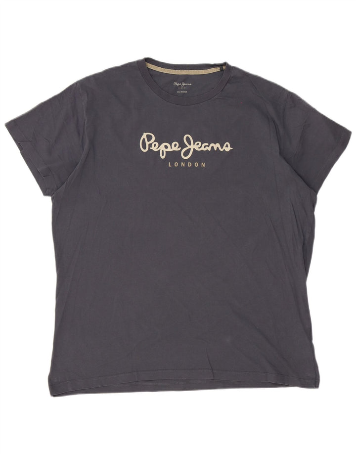 PEPE Jeans T-shirt grafica regolare da uomo 2XL Grigia