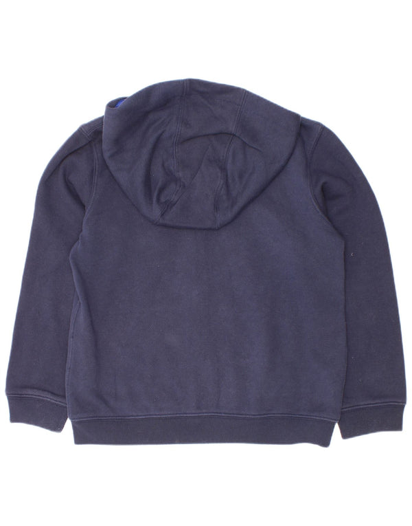 Felpa con cappuccio e zip Nike per ragazzi, 6-7 anni, grande, in cotone blu navy