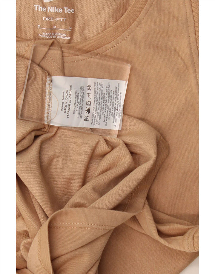 Canotta grafica da donna Nike Dri Fit UK 12 cotone beige medio