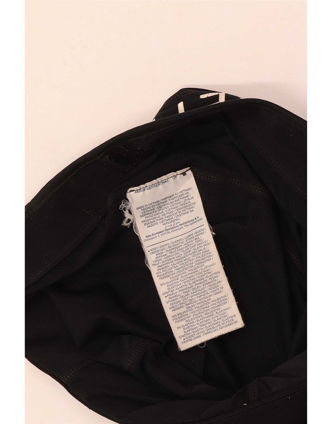 Leggings grafici da donna Nike UK 10 piccoli poliestere nero