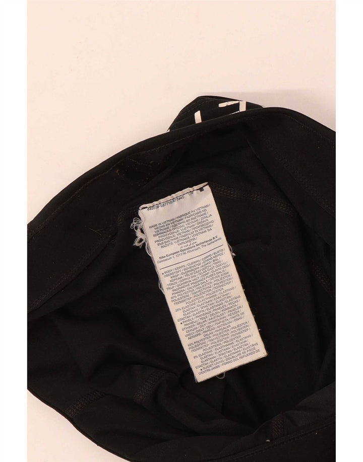 Leggings grafici da donna Nike UK 10 piccoli poliestere nero