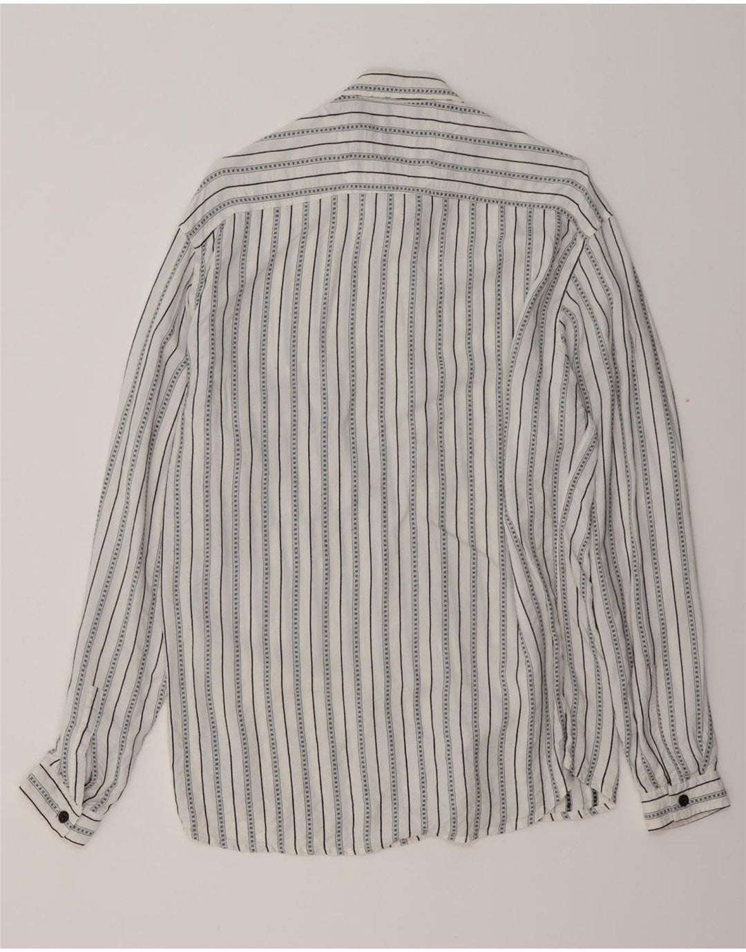 Camicia da uomo VINTAGE a righe bianche grandi