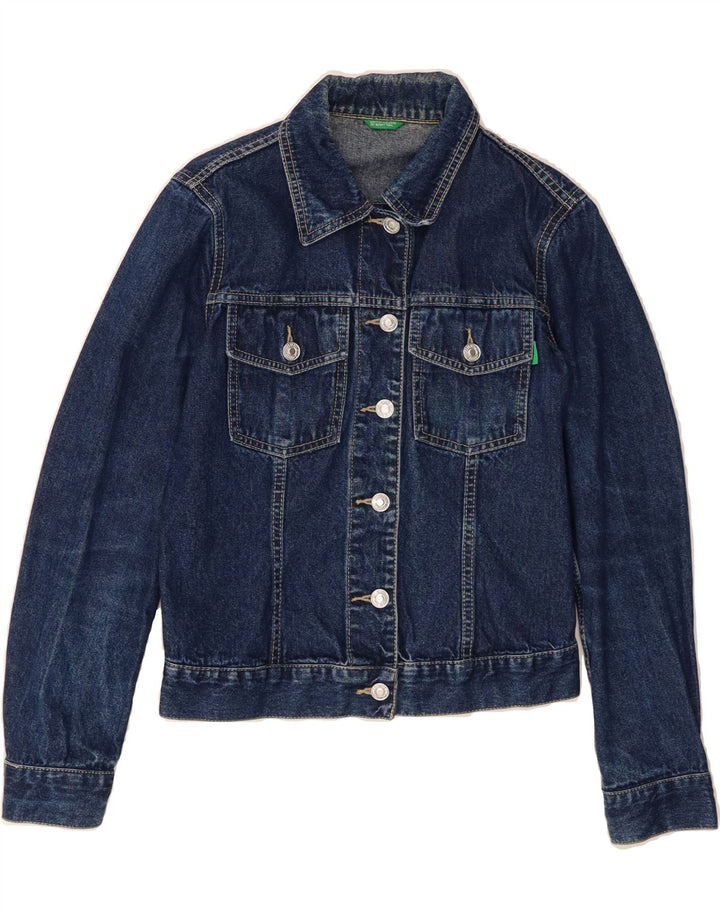 BENETTON Womens Denim Jacket UK 6 XS Blue Cotton Vintage Benetton and Second-Hand Benetton from Messina Hembry 