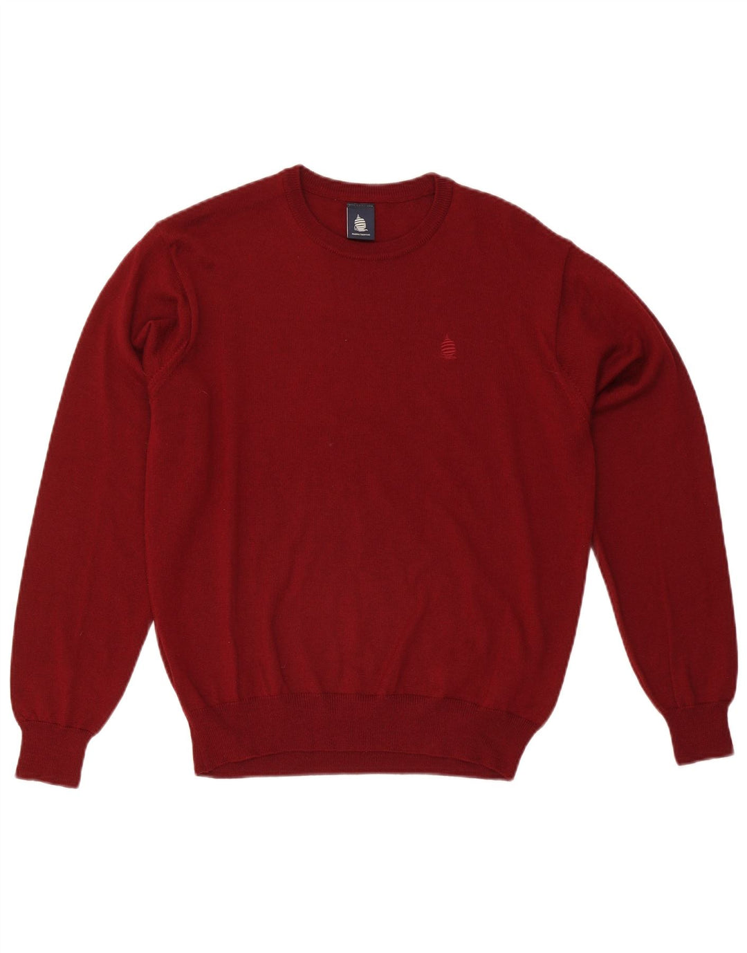 Maglione maglione girocollo da uomo Marina Yachting grande lana bordeaux