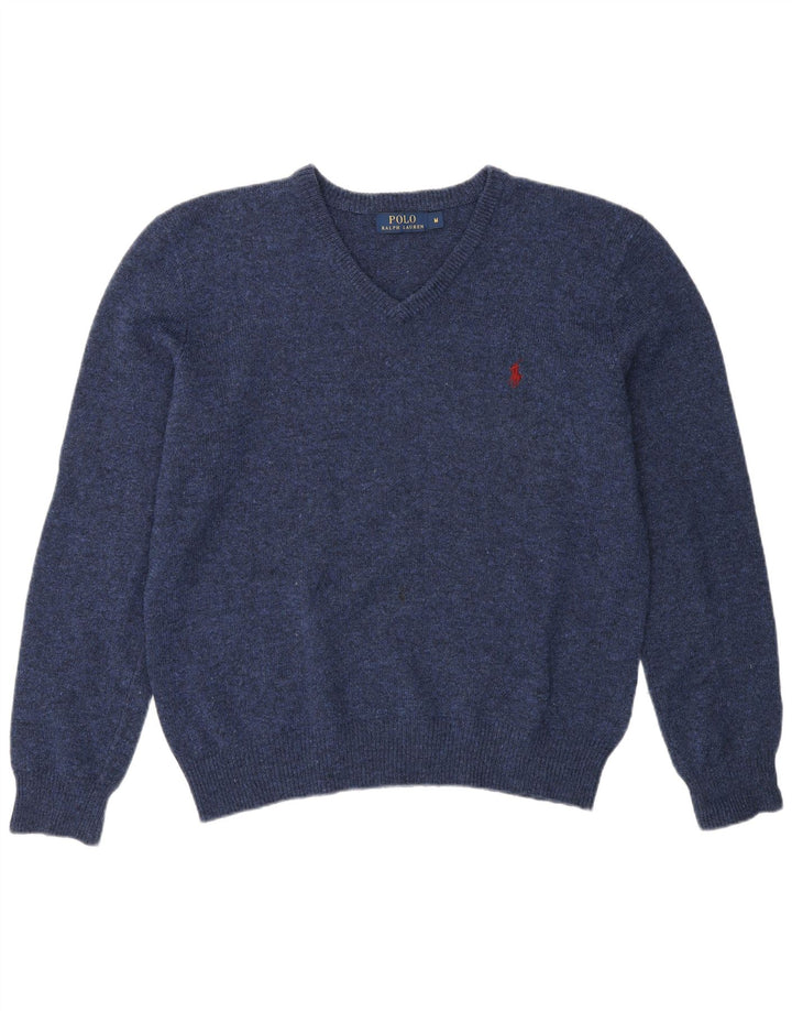 Polo Ralph Lauren Maglione da uomo con scollo a V medio blu navy classico