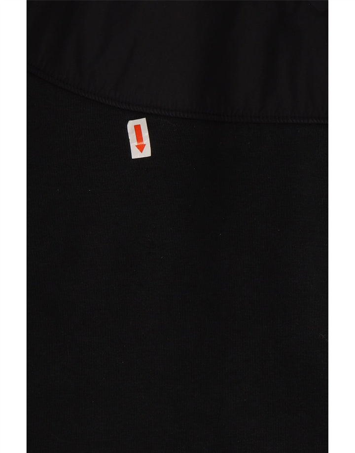 Maglione con cappuccio e zip da uomo NIKE in cotone nero medio