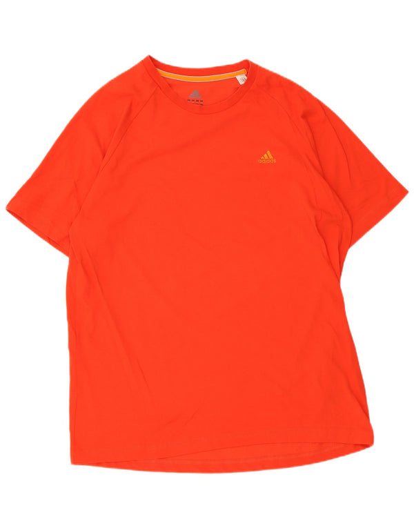 T-shirt Adidas Climalite da uomo XL rossa in cotone