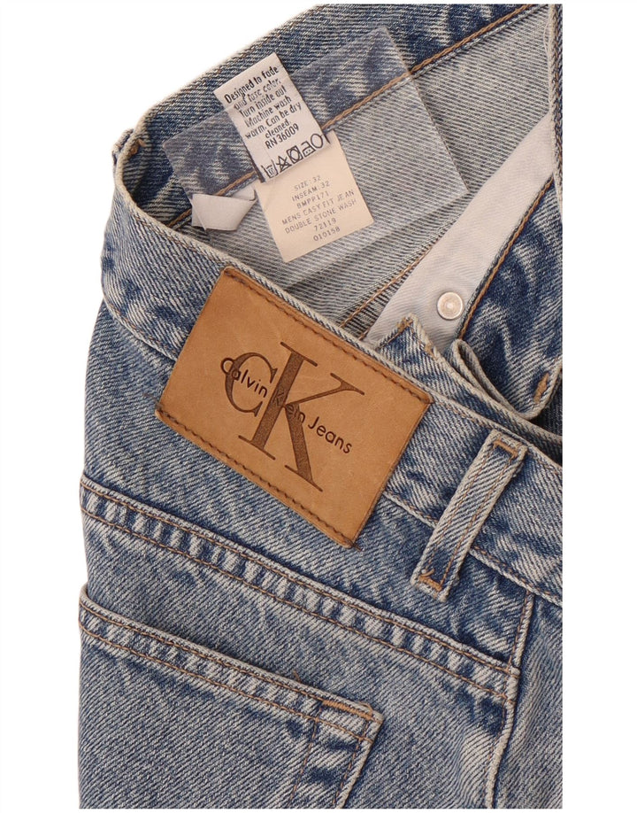 Jeans slim da uomo Calvin Klein W32 L28 cotone blu
