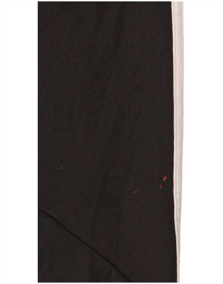 Pantaloni da tuta con grafica Adidas da donna UK 12/14 poliestere nero medio