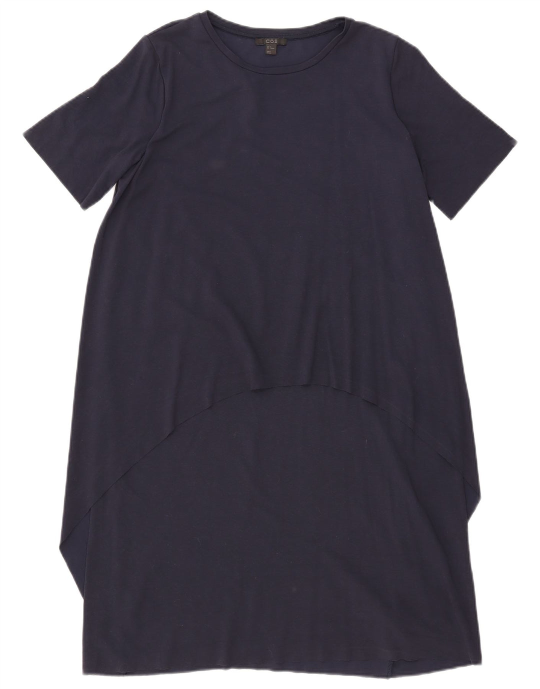 Abito tenda da donna Cos UK 14 viscosa blu navy medio
