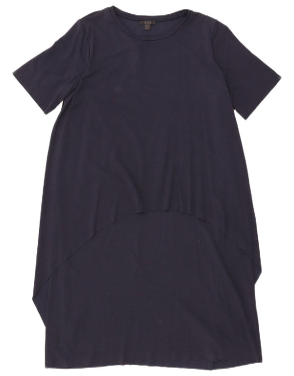 Abito tenda da donna Cos UK 14 viscosa blu navy medio